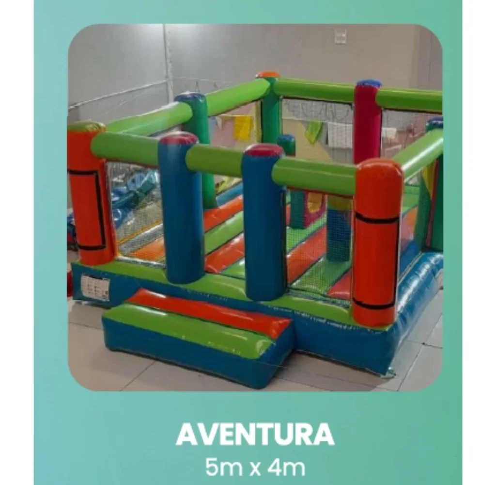 Castillo hinchable Aventura de 5 × 4 metros para cumpleaños y fiestas infantiles en Gran Canaria