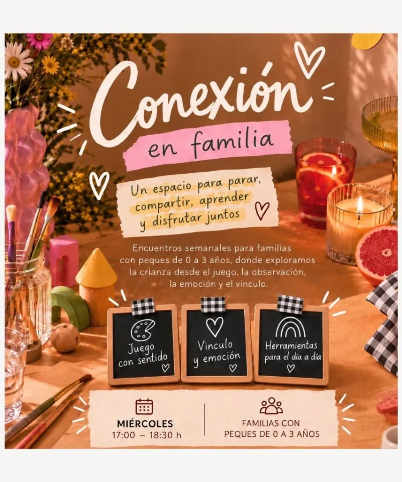 Taller de crianza y juego en familia para peques de 0 a 3 años en Las Palmas