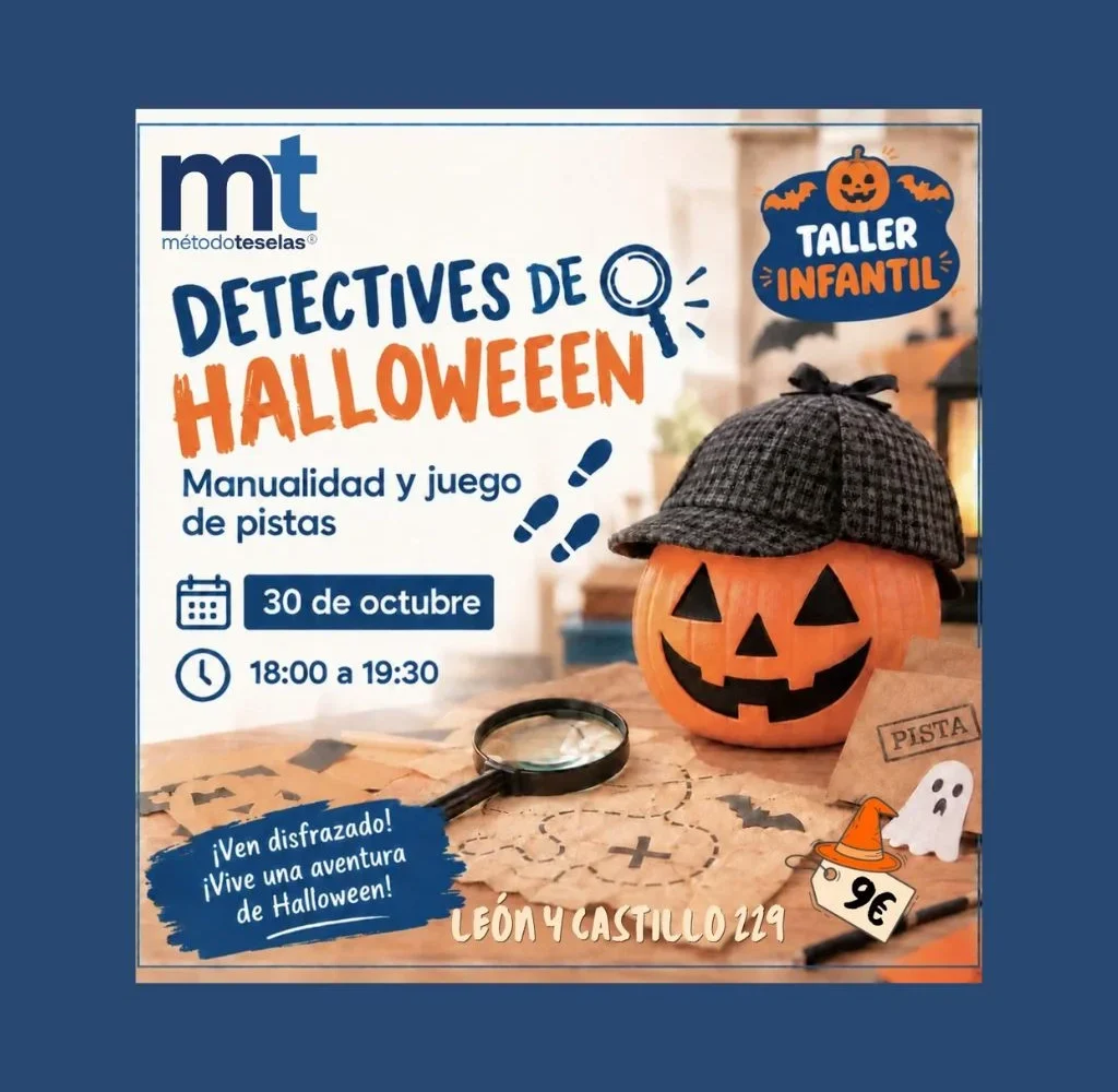 Taller infantil Detectives de Halloween de Método Teselas en Las Palmas, el 30 de octubre